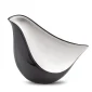 LoveBird™ vogel urn midnight & geborsteld zilver