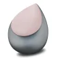 Drop™ traan/druppel urn grijs & geborsteld roségoud