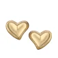 Leaning Heart™ hart oorbellen goud verguld