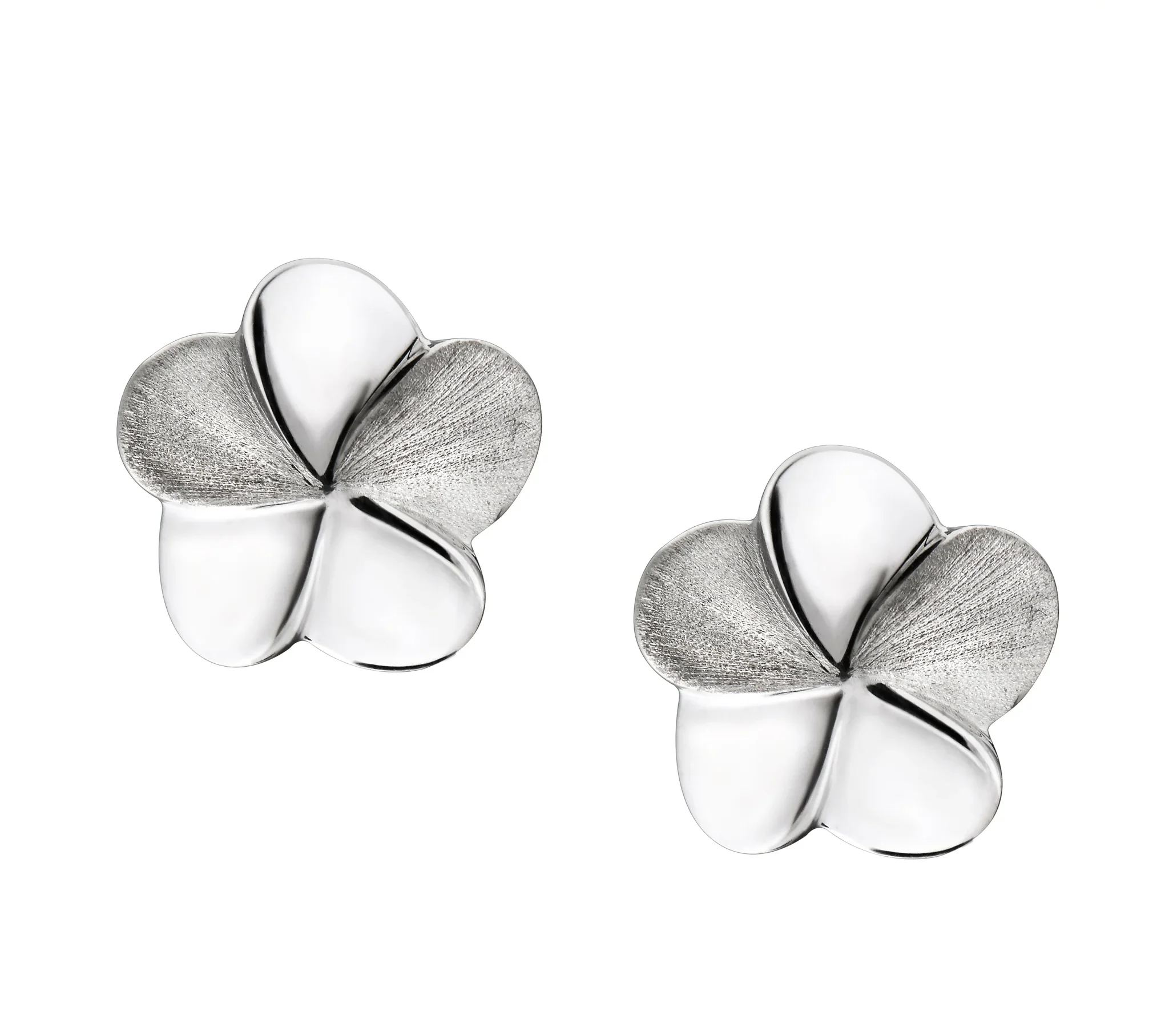 Bloom™ bloem oorbellen zilver