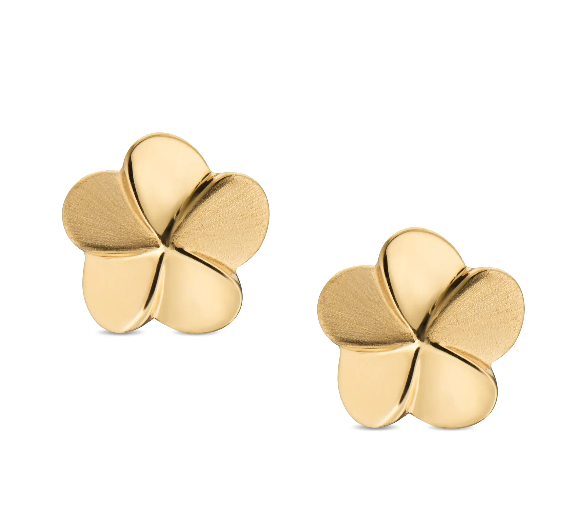 Bloom™ bloem oorbellen goud verguld