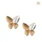 Butterfly™ vlinder oorbellen zilver & goud verguld