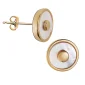 Mother of Pearl™ parelmoer oorbellen parelmoer goud verguld
