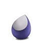 Drop™ traan/druppel mini-urn marineblauw & geborsteld zilver