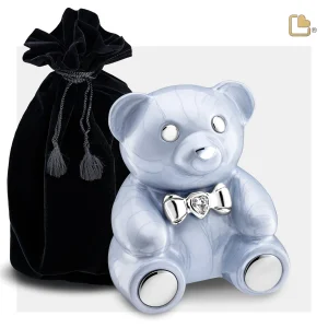 CuddleBear™ kinderurn blauw knuffelbeertje met Swarovski - Afbeelding 5