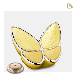 Wings of Hope™ vlinder medium urn geel - Afbeelding 3