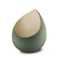 Drop™ traan/druppel medium urn grijs-groen & geborsteld goud