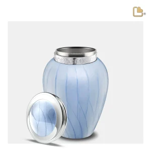 Blessing™ medium urn parelmoer blauw - Afbeelding 3