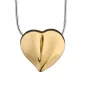 LoveHeart™ hart ashanger/assieraad goud verguld incl. collier
