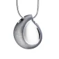 TearDrop™ druppel ashanger/assieraad zilver incl. collier
