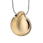 TearDrop™ druppel ashanger/assieraad goud verguld incl. collier