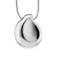 TearDrop™ druppel ashanger/assieraad zilver incl. collier