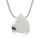 Drop™ druppel ashanger/assieraad zilver incl. collier
