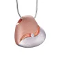 HeartFelt™ hart ashanger/assieraad zilver-roségoud-zirkonia & collier