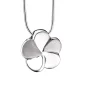 Bloom™ bloem ashanger/assieraad zilver incl. collier