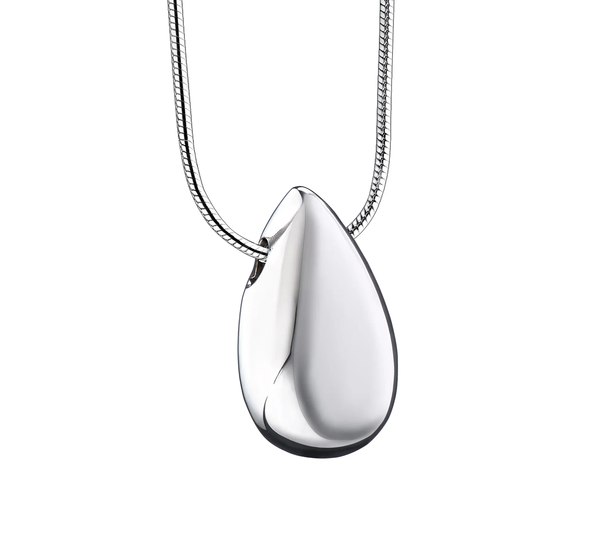 Drop™ druppel ashanger/assieraad zilver incl. collier