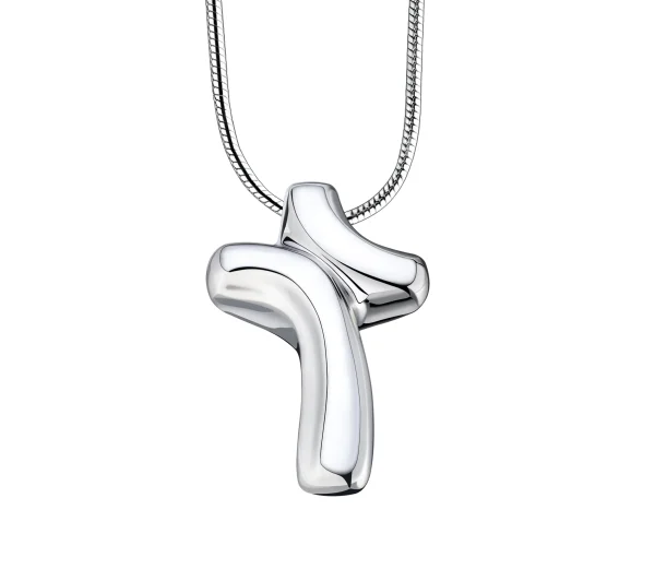 PD1132_5000x ComfortCross™ kruis ashanger/assieraad zilver incl. collier