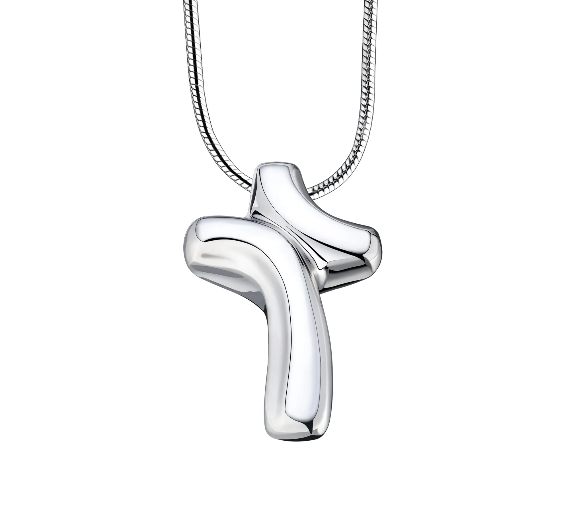 ComfortCross™ kruis ashanger/assieraad zilver incl. collier