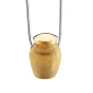 Classic™ Urn ashanger/assieraad goud verguld incl. collier