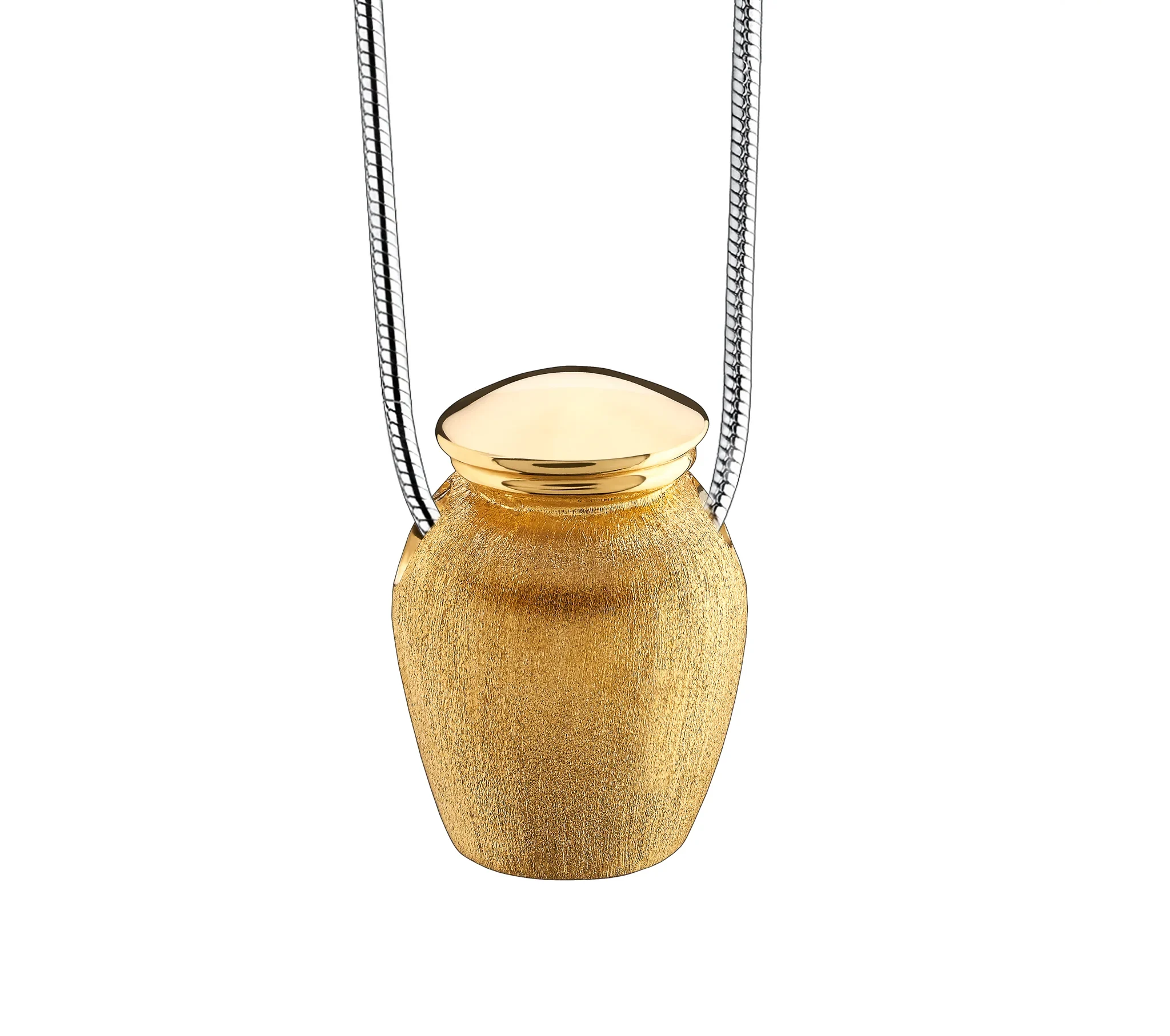 Classic™ Urn ashanger/assieraad goud verguld incl. collier