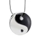 YinYang™ ashanger/assieraad wit & midnight zilver incl. collier