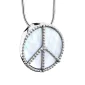 Peace™ Mother of Pearl™ ashanger/assieraad zilver incl. collier