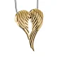 AngelWings™ ashanger/assieraad goud verguld incl. collier
