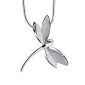 DragonFly™ libel ashanger/assieraad zilver incl. collier