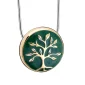 Tree of Love™ levensboom ashanger/assieraad goud verguld incl. collier