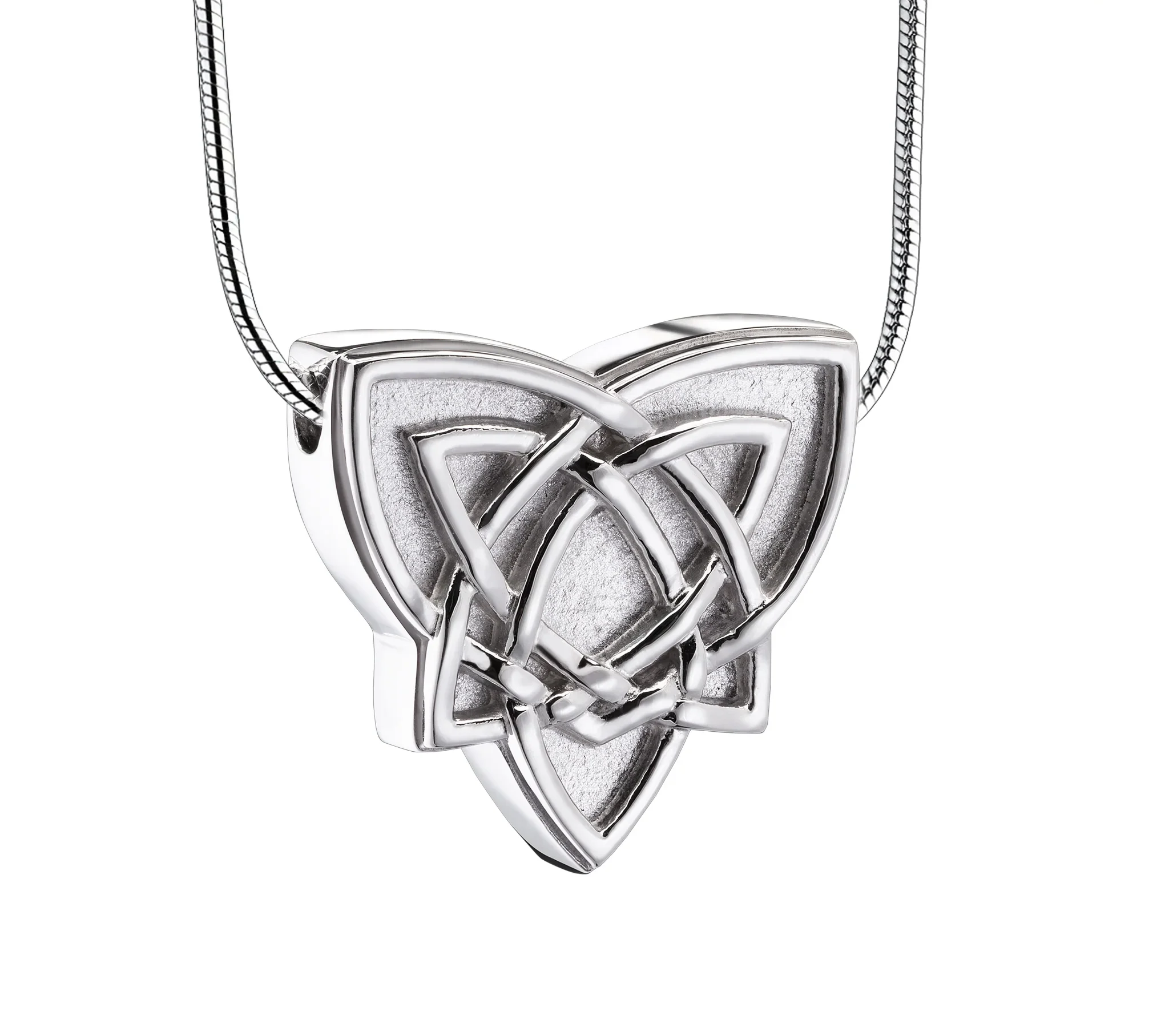 CelticTrinityKnot™ Keltische ashanger/assieraad zilver incl. collier