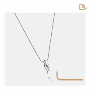 ItalianHorn™ ashanger/assieraad zilver incl. collier - Afbeelding 3