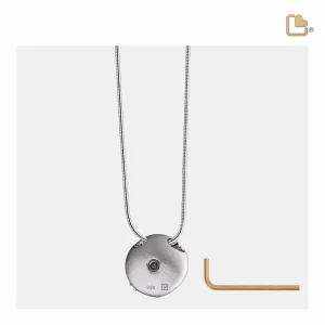Circle™ ashanger/assieraad zilver met zirkonia incl. collier - Afbeelding 3