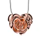 LoveRose™ roos ashanger/assieraad roségoud verguld incl. collier
