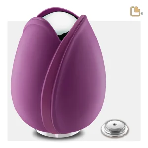 Tulip™ softcoat urn paarse tulp - Afbeelding 3