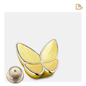 Wings of Hope™ vlinder mini-urn geel - Afbeelding 3