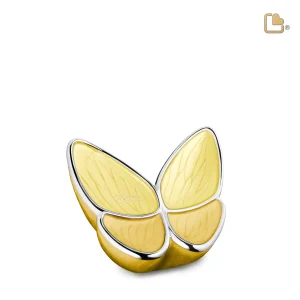 Wings of Hope™ vlinder mini-urn geel - Afbeelding 4