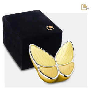 Wings of Hope™ vlinder mini-urn geel - Afbeelding 5