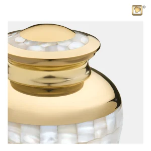 Mother of Pearl™ parelmoer medium urn goud - Afbeelding 4