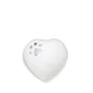Dieren mini-urn wit hart met pootafdruk