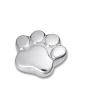 LovePaw™ pootafdruk huisdier mini-urn gepolijst zilver