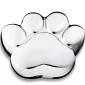 LovePaw™ pootafdruk grote dierenurn gepolijst zilver