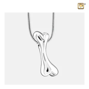 DogBone™ hondenbot dieren ashanger/assieraad zilver incl. collier - Afbeelding 3