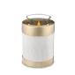 Waxinelichthouder urn parelmoer wit goud