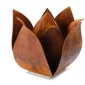 Tulp medium buiten urn roest cortenstaal