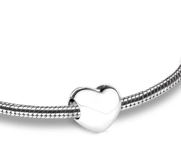 LoveHeart™ hart asbedel/assieraad zilver