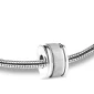 Omega™ ronde asbedel/assieraad zilver