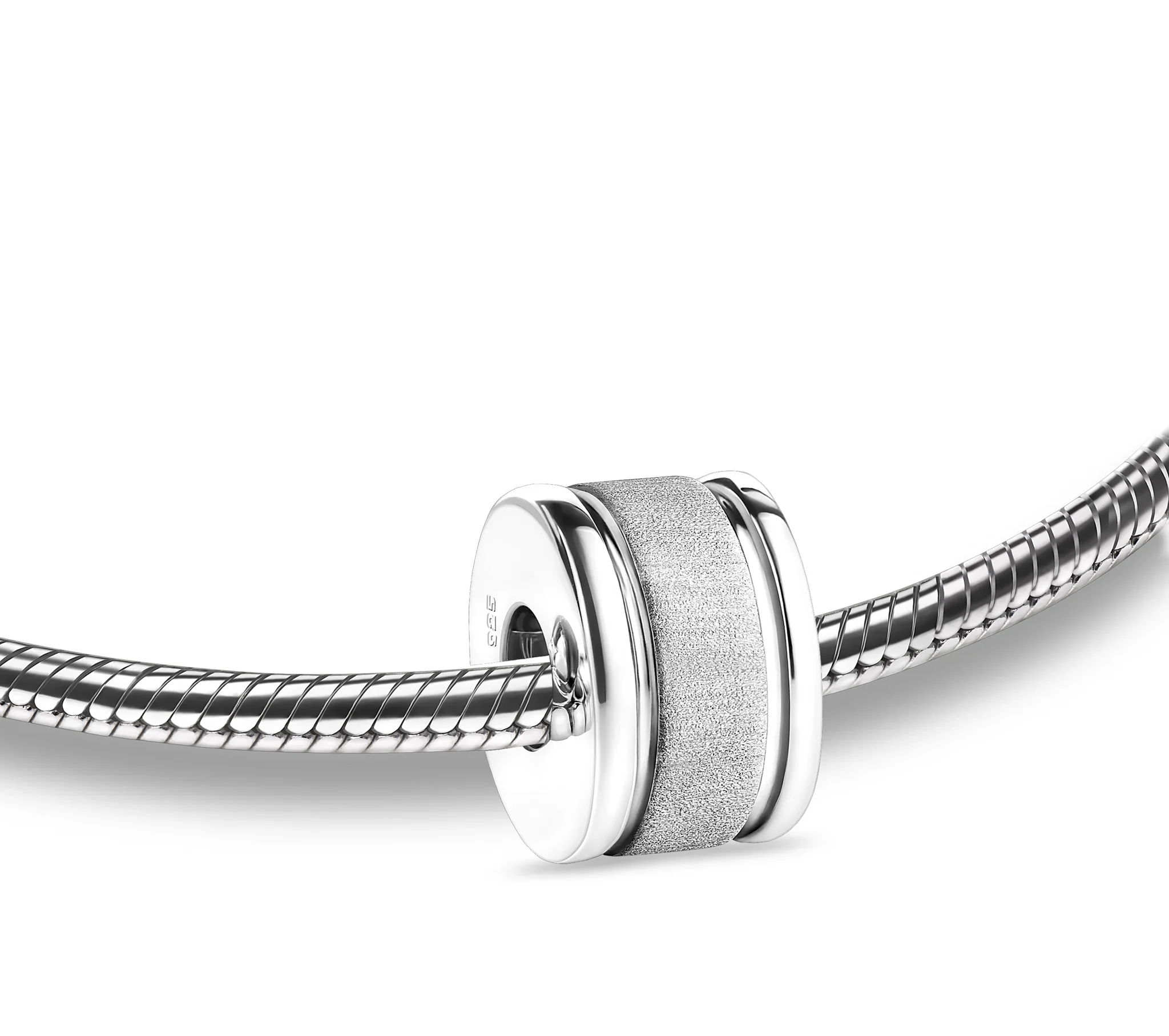 Omega™ ronde asbedel/assieraad zilver