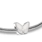 Wings of Hope™ vlinder asbedel/assieraad zilver met wit parelmoer