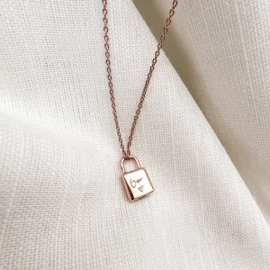 Lock ashanger/assieraad slotje incl. collier - Afbeelding 4