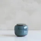 Keramische kleine urn Seres groen & blauw keramiek